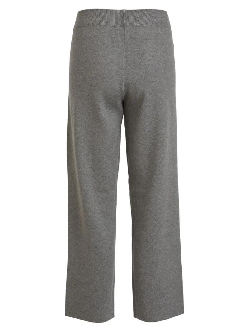 Vila Hosen*VIOLIVIE RW 7/8 KNIT PANT/SU Medium Grey Melange