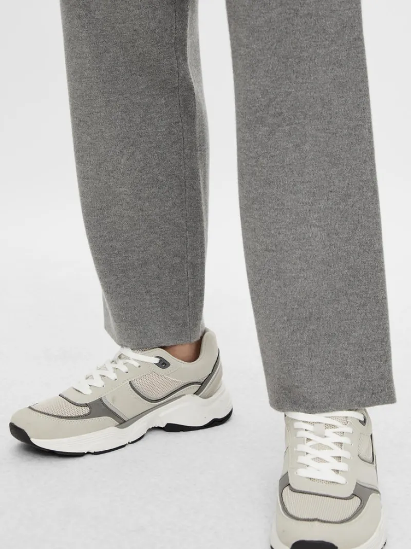 Vila Hosen*VIOLIVIE RW 7/8 KNIT PANT/SU Medium Grey Melange