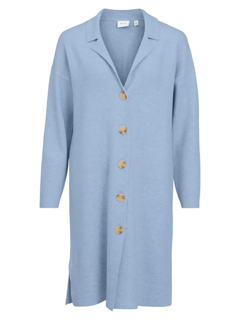Vila Pullover & Sweatshirts*VIOLIVINJA L/S LONG KNIT COATIGAN/SU kentucky blue