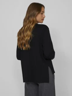 Vila Pullover & Sweatshirts*VIOSTRIA O-NECK L/S KNIT TOP-NOOS black beauty