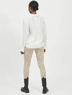 Vila Blusen*VIPALLI L/S TOP/PB whisper white