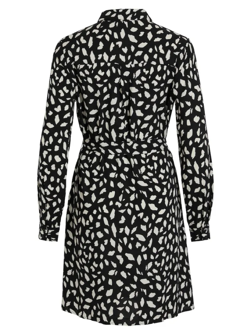 Vila Kleider*VIPAYA L/S SHIRT DRESS - NOOS black2