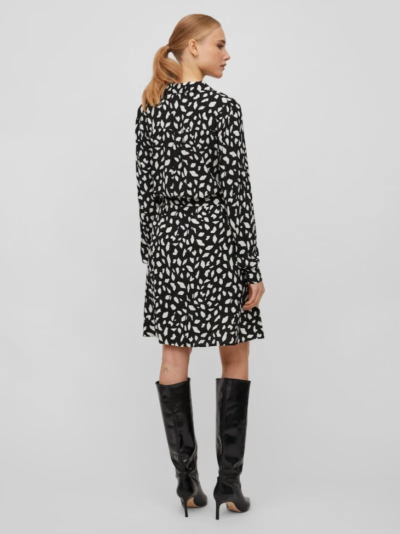 Vila Kleider*VIPAYA L/S SHIRT DRESS - NOOS black2