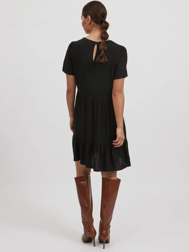Vila Kleider*VIPAYA S/S DRESS black1