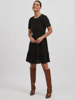 Vila Kleider*VIPAYA S/S DRESS black1