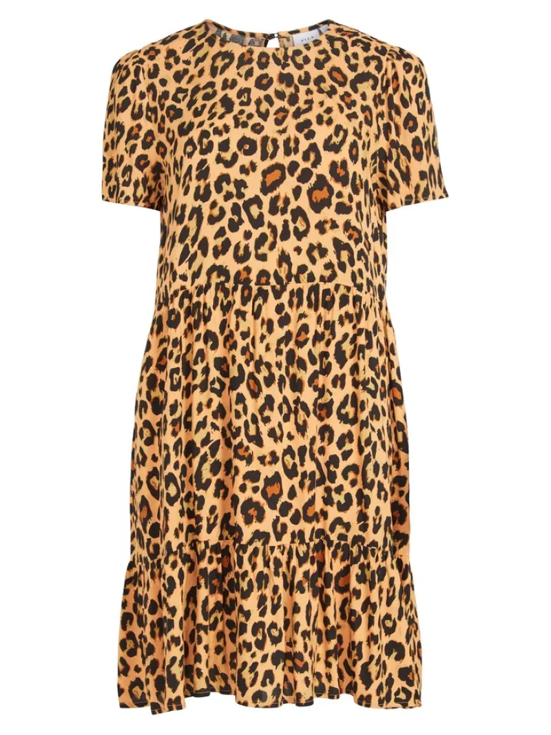 Vila Kleider*VIPAYA S/S DRESS Butterum-LEO