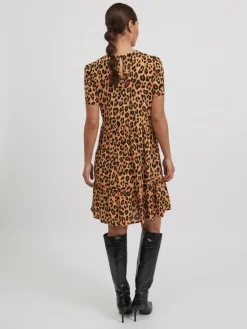 Vila Kleider*VIPAYA S/S DRESS Butterum-LEO
