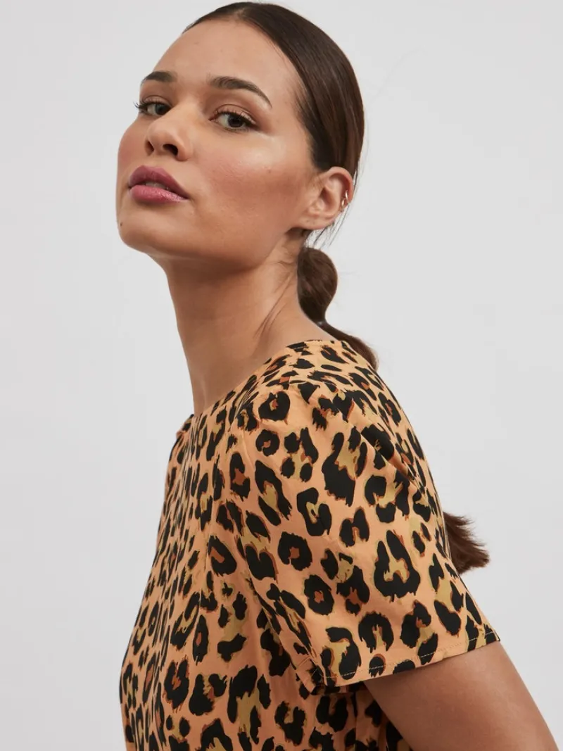 Vila Kleider*VIPAYA S/S DRESS Butterum-LEO