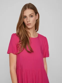 Vila Kleider*VIPAYA S/S DRESS pink yarrow