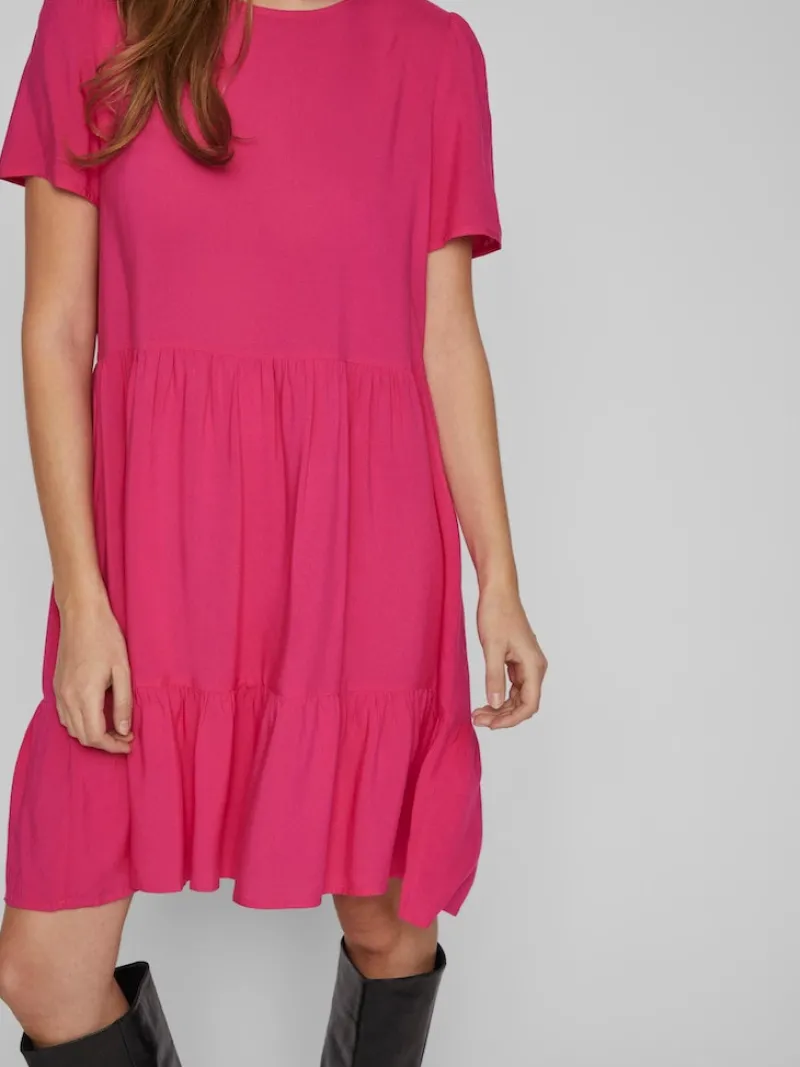 Vila Kleider*VIPAYA S/S DRESS pink yarrow