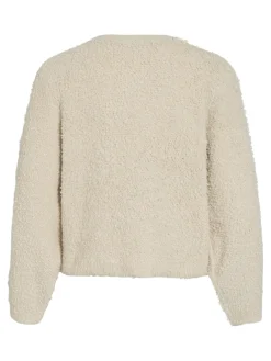 Vila Pullover & Sweatshirts*VIPAZA O-NECK L/S ZIPPER KNIT CARDIGAN birch