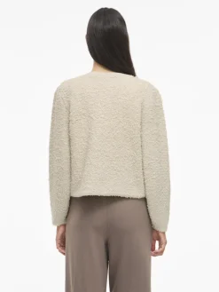 Vila Pullover & Sweatshirts*VIPAZA O-NECK L/S ZIPPER KNIT CARDIGAN birch