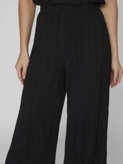 Vila Hosen*VIPLISA HW LOOSE PANTS - NOOS black beauty