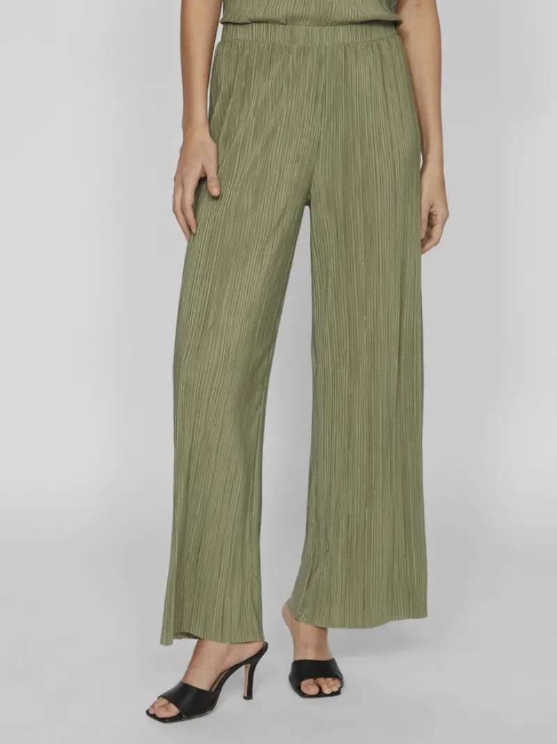 Vila Hosen*VIPLISA HW LOOSE PANTS - NOOS oil green
