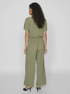Vila Hosen*VIPLISA HW LOOSE PANTS - NOOS oil green