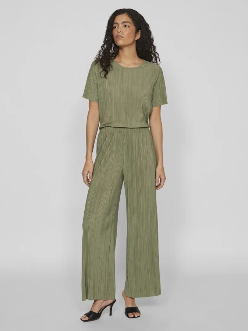 Vila Hosen*VIPLISA HW LOOSE PANTS - NOOS oil green