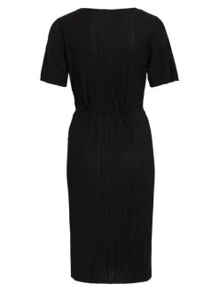 Vila Kleider*VIPLISA V-NECK S/S DRESS/SU/VOL Black