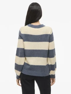Vila Pullover & Sweatshirts*VIPOLANA NEW L/S STRIPE KNIT TOP Vintage Indigo