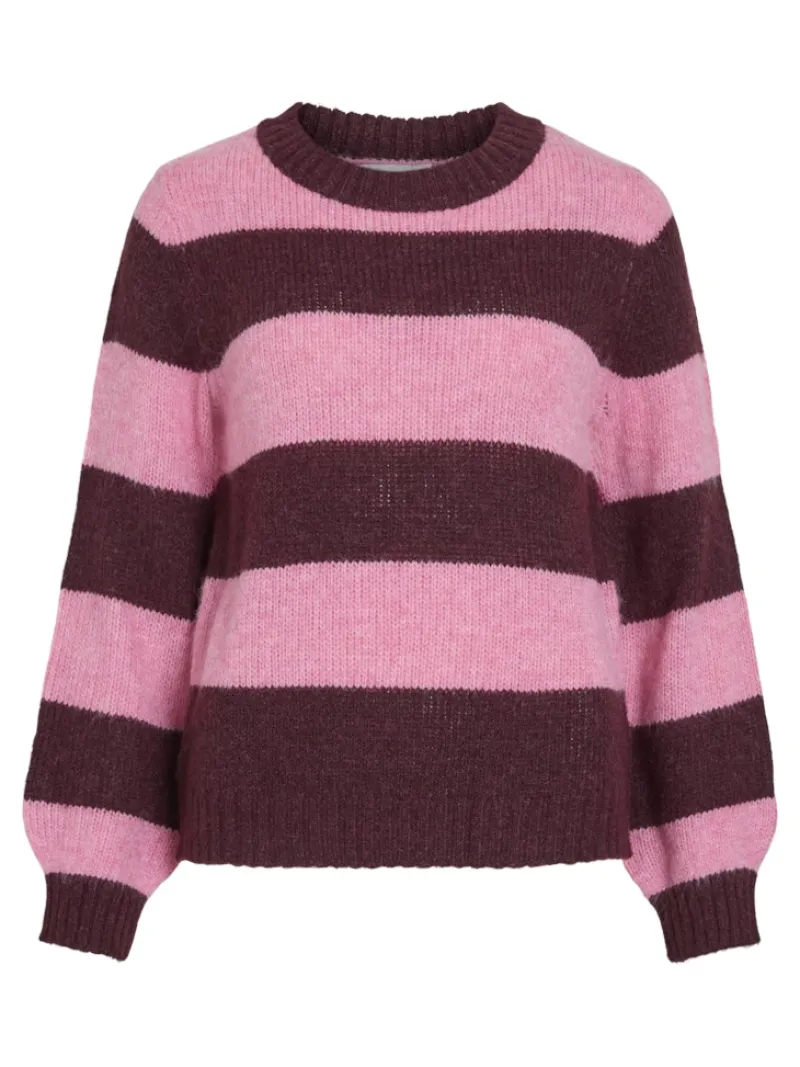 Vila Pullover & Sweatshirts*VIPOLANA NEW L/S STRIPE KNIT TOP fig