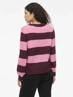 Vila Pullover & Sweatshirts*VIPOLANA NEW L/S STRIPE KNIT TOP fig