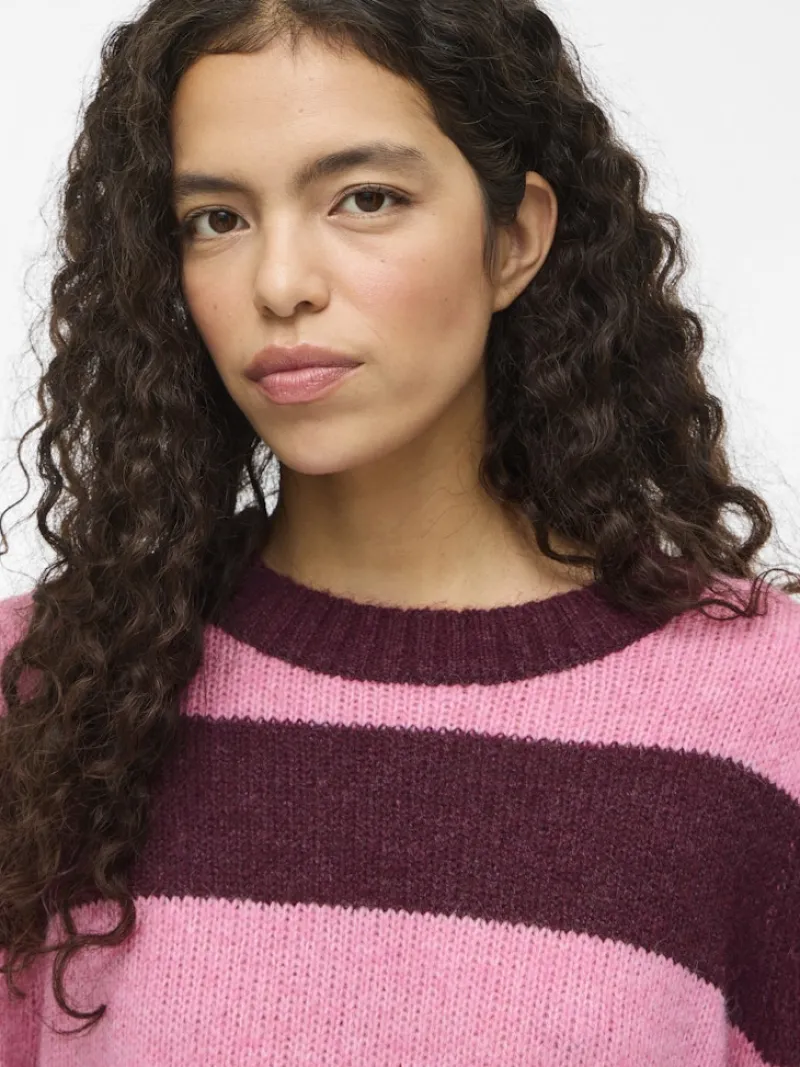 Vila Pullover & Sweatshirts*VIPOLANA NEW L/S STRIPE KNIT TOP fig