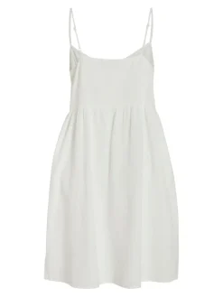 Vila Kleider*VIPRISILLA NEW S/L STRAP KNEE DRESS Snow White
