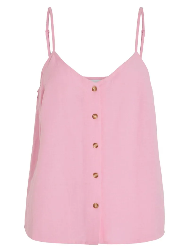 Vila Shirts*VIPRISILLA S/L BUTTON SINGLET begonia pink