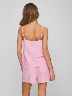 Vila Shirts*VIPRISILLA S/L BUTTON SINGLET begonia pink