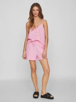 Vila Shirts*VIPRISILLA S/L BUTTON SINGLET begonia pink