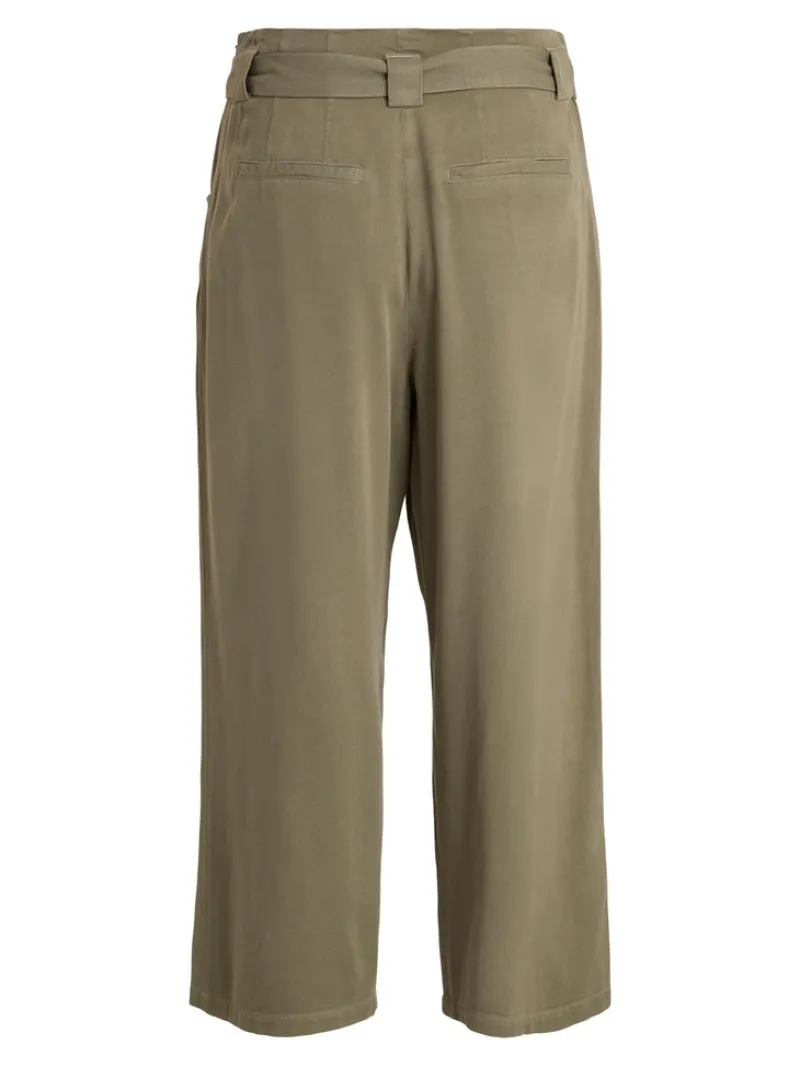 Vila Hosen*VIPRIYA FANZA HW 7/8 WIDE PANTS/PB Four Leaf Clover