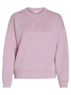 Vila Pullover & Sweatshirts*VIREFLECT L/S CITY SWEAT/LC/DFS pastel lavender