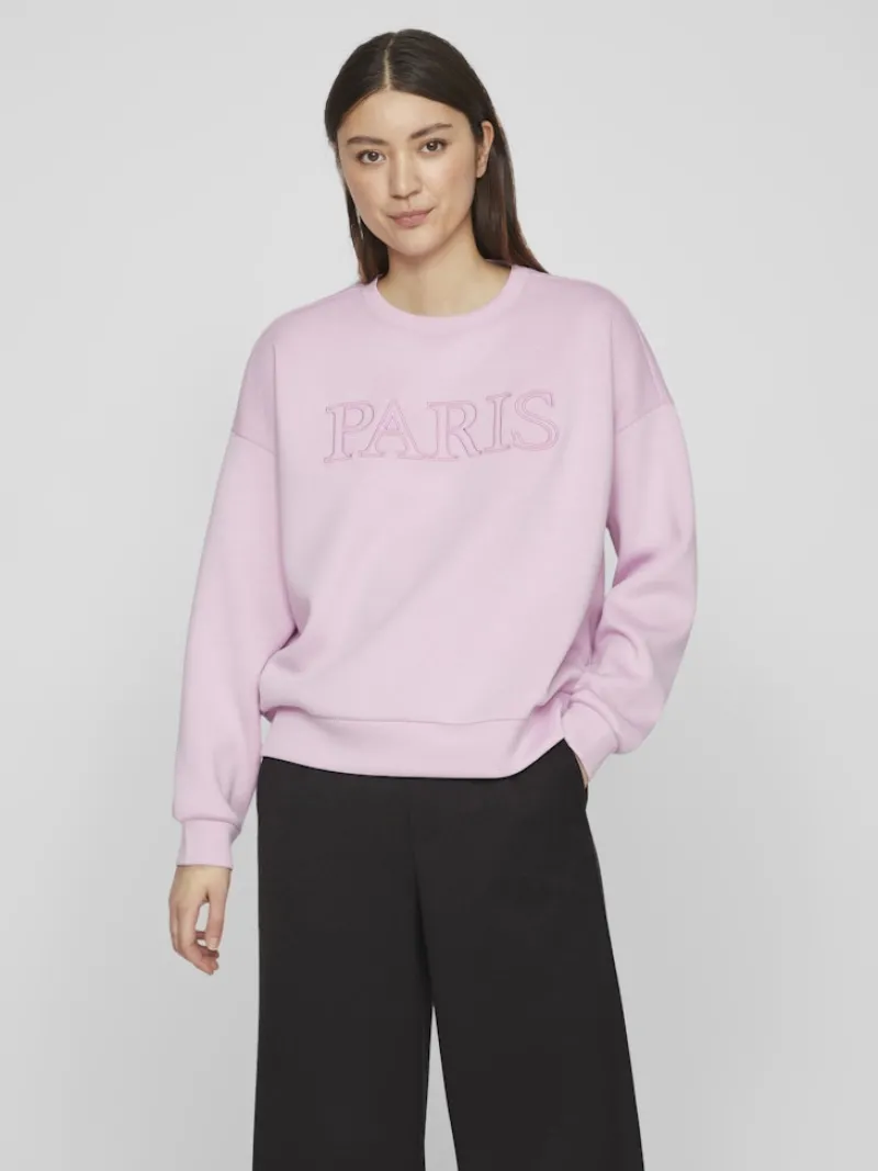Vila Pullover & Sweatshirts*VIREFLECT L/S CITY SWEAT/LC/DFS pastel lavender