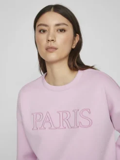 Vila Pullover & Sweatshirts*VIREFLECT L/S CITY SWEAT/LC/DFS pastel lavender