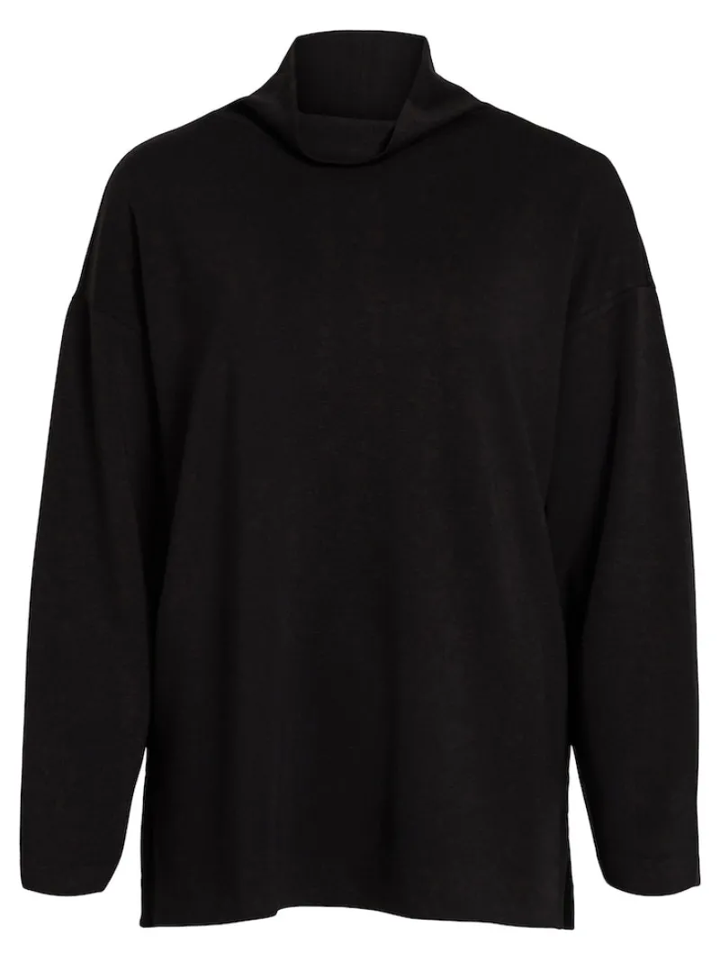Vila Pullover & Sweatshirts*VIREFLECTA HIGH NECK L/S SWEAT TOP/SU Black