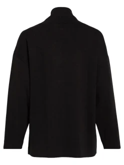 Vila Pullover & Sweatshirts*VIREFLECTA HIGH NECK L/S SWEAT TOP/SU Black
