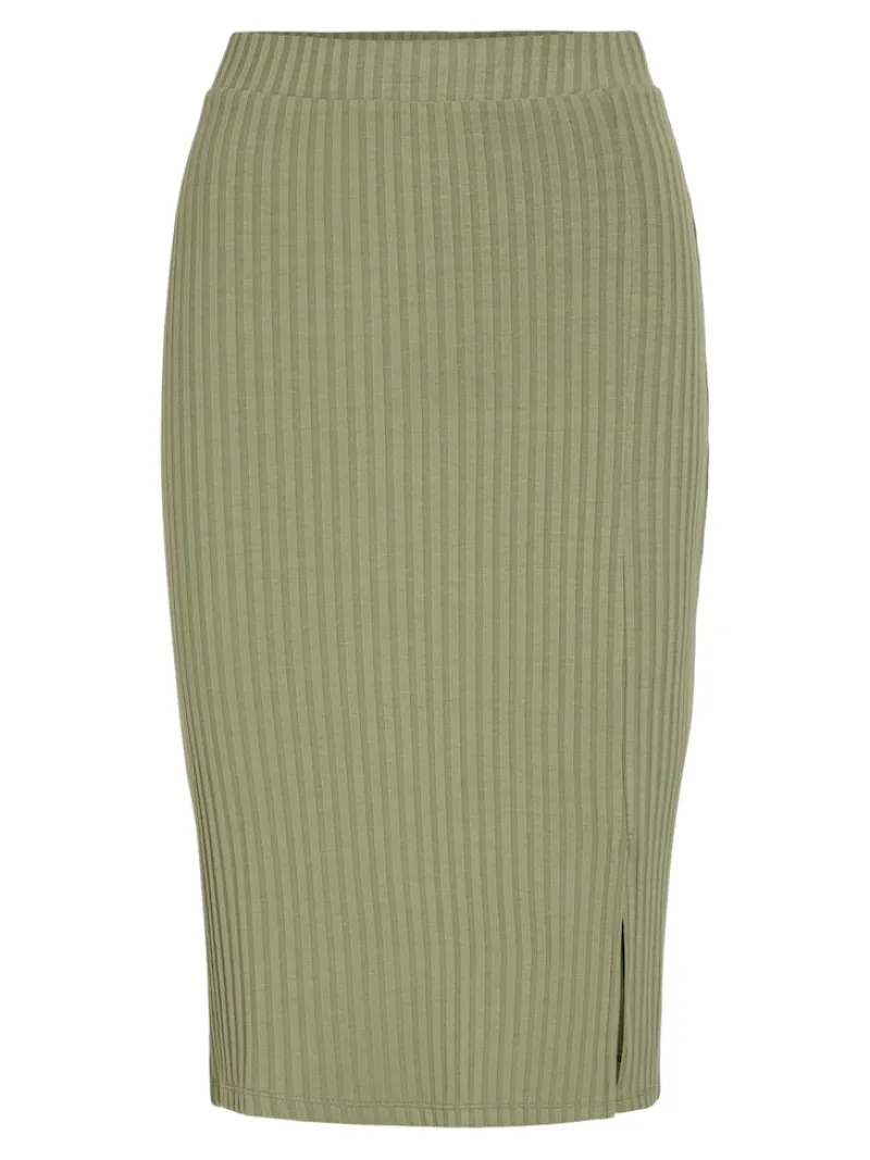 Vila Röcke*VIRIBINI HW SKIRT- NOOS oil green