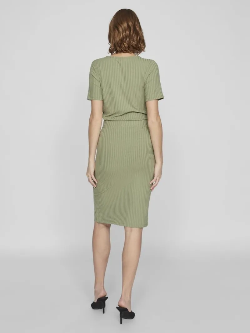 Vila Röcke*VIRIBINI HW SKIRT- NOOS oil green
