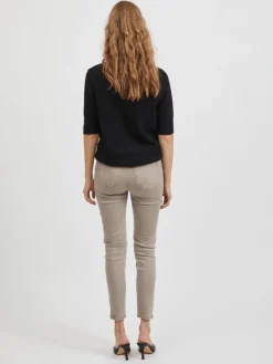 Vila Pullover & Sweatshirts*VIRIL CREW NECK 2/4 KNIT TOP - NOOS Black