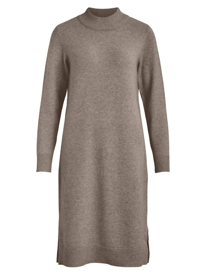 Vila Kleider*VIRIL CREW NECK L/S MIDI DRESS - FAV fungi