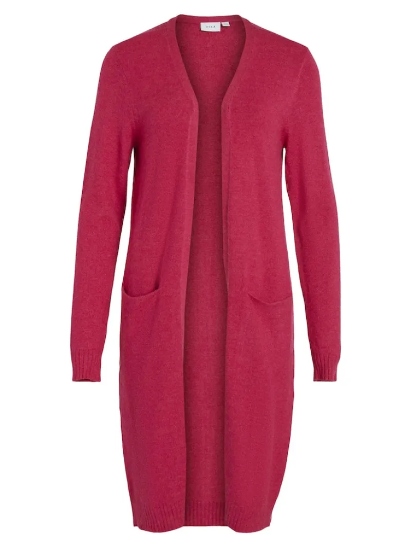 Vila Pullover & Sweatshirts*VIRIL LONG L/S KNIT CARDIGAN - NOOS dunkelrosa1