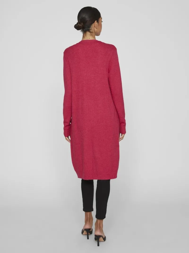 Vila Pullover & Sweatshirts*VIRIL LONG L/S KNIT CARDIGAN - NOOS dunkelrosa1
