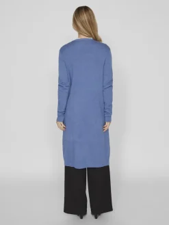 Vila Pullover & Sweatshirts*VIRIL LONG L/S KNIT CARDIGAN - NOOS coronet blue