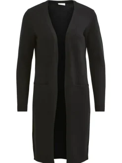 Vila Pullover & Sweatshirts*VIRIL LONG L/S KNIT CARDIGAN - NOOS Black