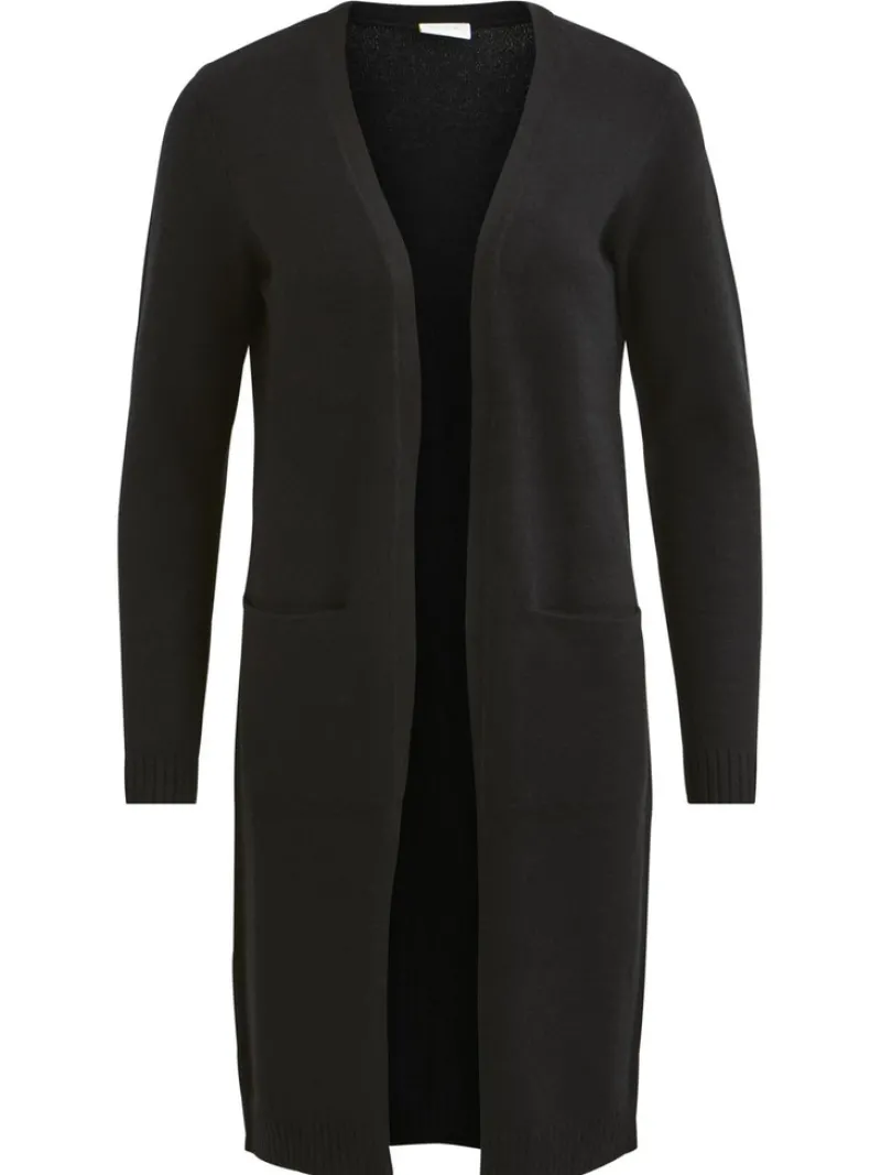 Vila Pullover & Sweatshirts*VIRIL LONG L/S KNIT CARDIGAN - NOOS Black