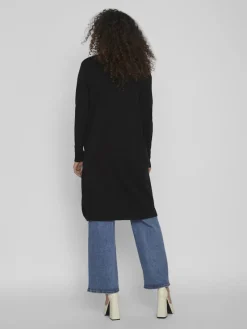 Vila Pullover & Sweatshirts*VIRIL LONG L/S KNIT CARDIGAN - NOOS Black