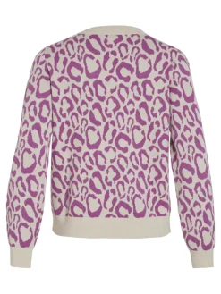 Vila Pullover & Sweatshirts*VIRIL L/S JACQUARD KNIT TOP/4 cattleya orchid