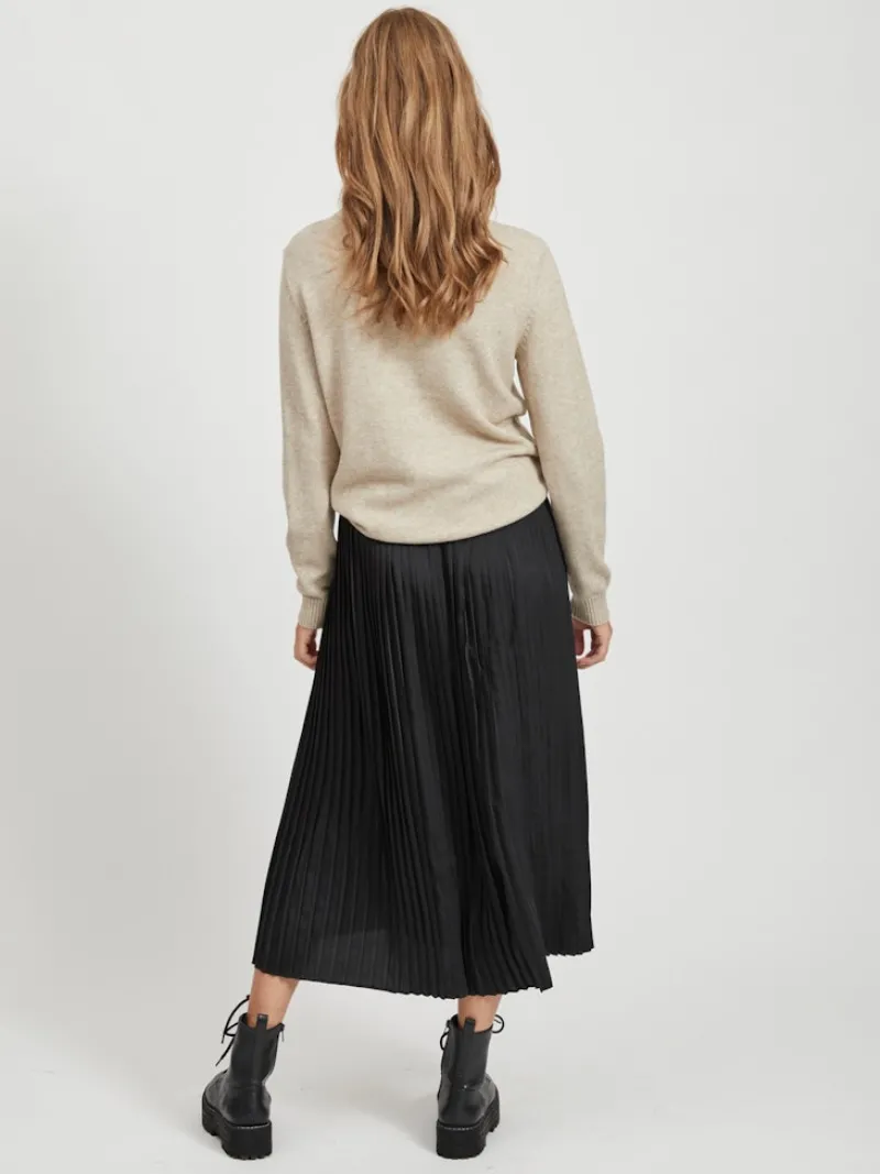 Vila Pullover & Sweatshirts*VIRIL O-NECK L/S KNIT TOP - NOOS hellbraun1