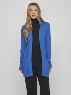 Vila Pullover & Sweatshirts*VIRIL OPEN L/S KNIT CARDIGAN - NOOS blau3