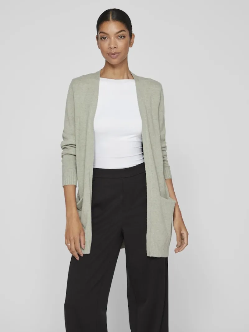 Vila Pullover & Sweatshirts*VIRIL OPEN L/S KNIT CARDIGAN - NOOS oil green