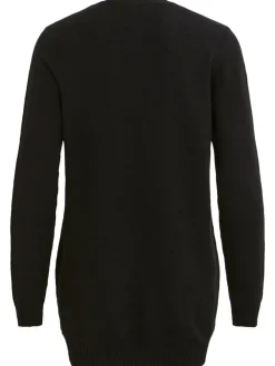 Vila Pullover & Sweatshirts*VIRIL OPEN L/S KNIT CARDIGAN - NOOS Black